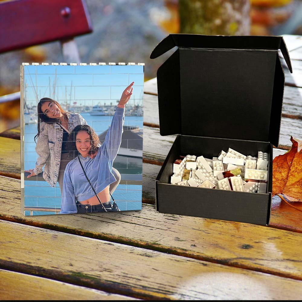 Rosefeels bloc photo personnalisé puzzle brique de construction cadeau pour une amie sœur