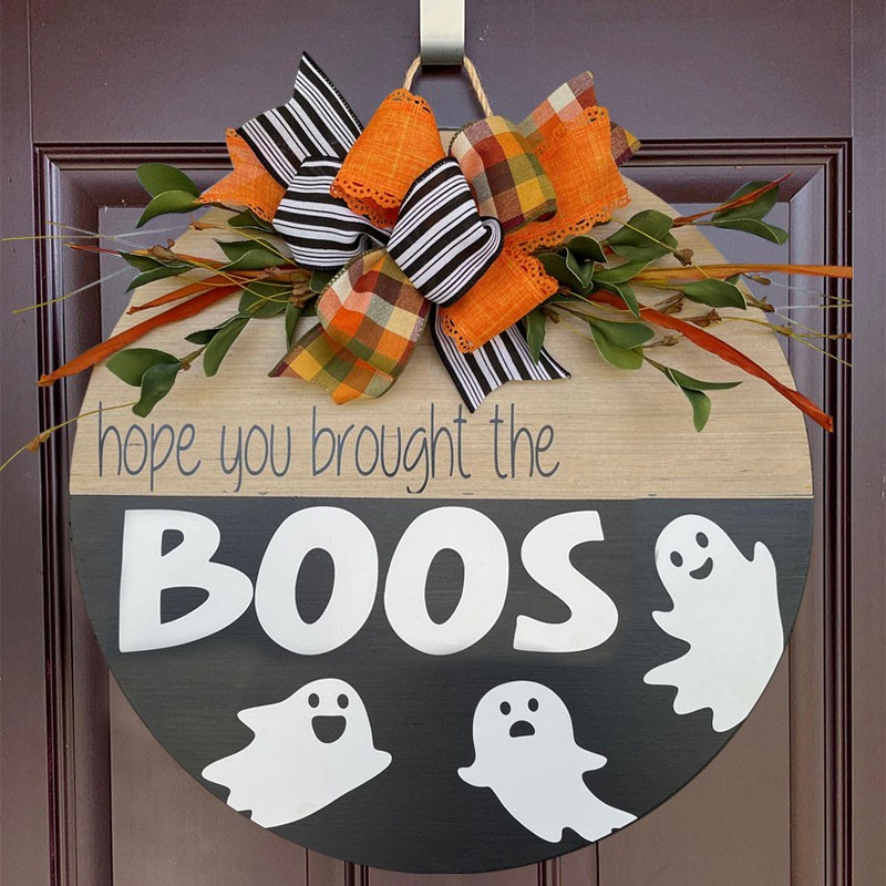 Rosefeels Happy Halloween Boo Accroche-porte Ferme Entrée Mur Décoration intérieure