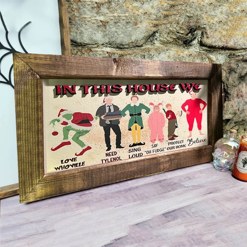 Panneau de film d'horreur Joyeux Halloween Décoration d'intérieur