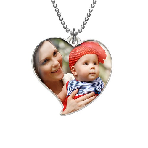 Collier photo coeur