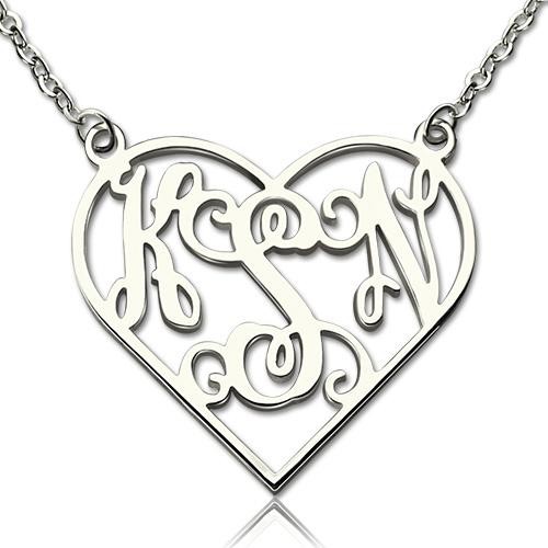 Collier de coeur d’empreinte digitale