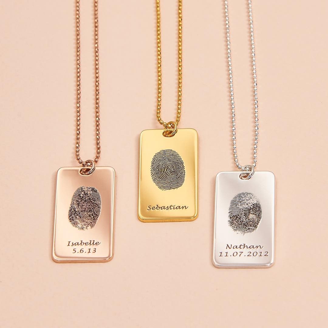 Fingerprint  Necklace