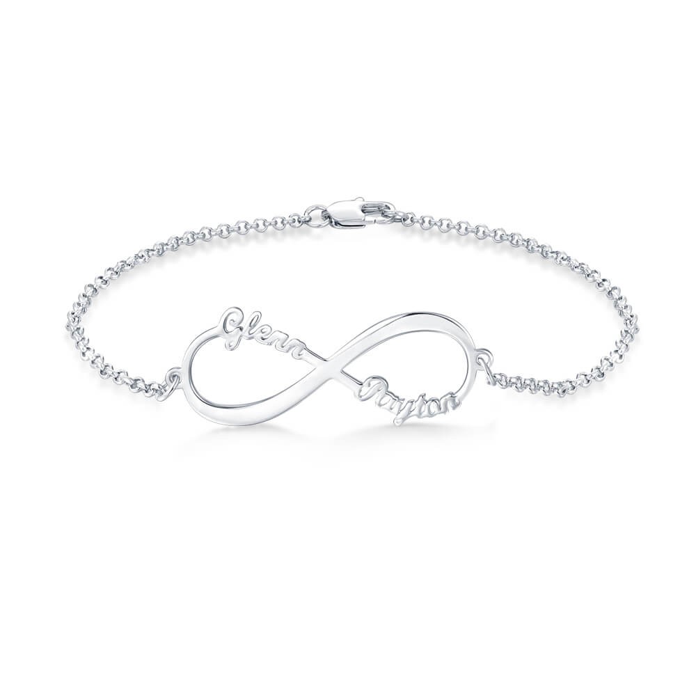 Personalized Infinity Charm Name Bracelet