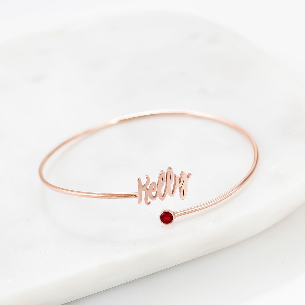 Bracelet Feuille Noire