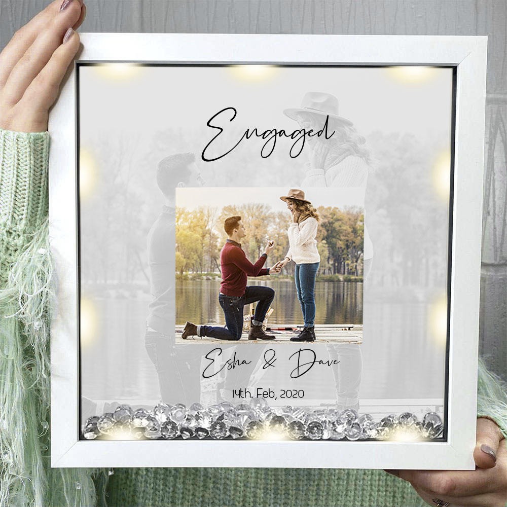 Cadre photo pour couple personnalisé cadeau de mariage