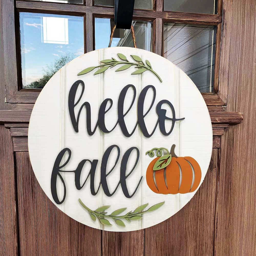 Rosefeels Hello Fall accroche-porte ferme entrée murale décor à la maison panneau de bienvenue