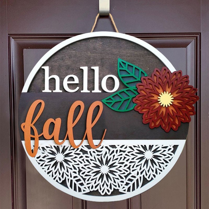 Rosefeels Hello Fall accroche-porte ferme entrée murale décor pour la maison