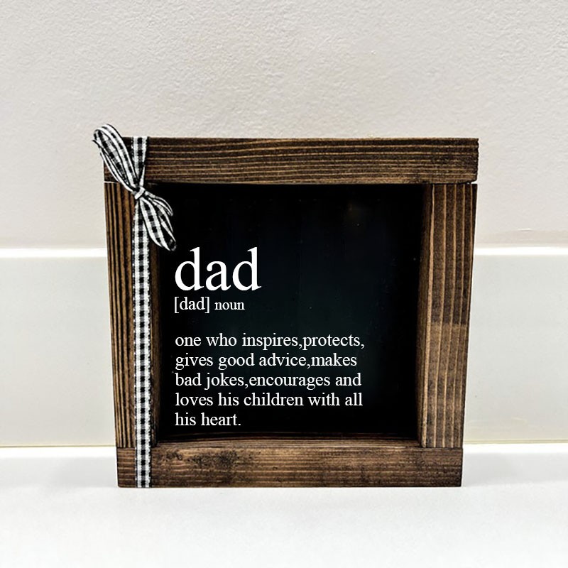 Personalized Dad Definition Print Frame Father's Day