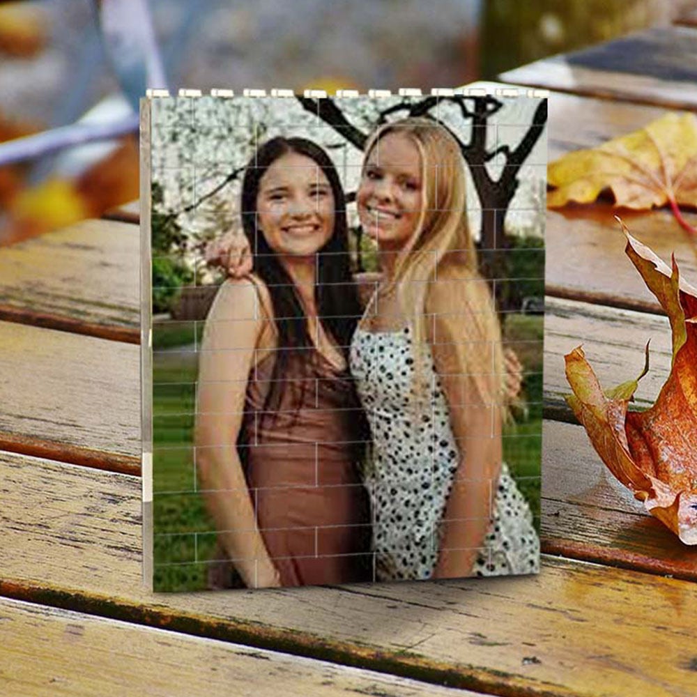 Rosefeels bloc photo personnalisé puzzle brique de construction cadeau pour une amie sœur