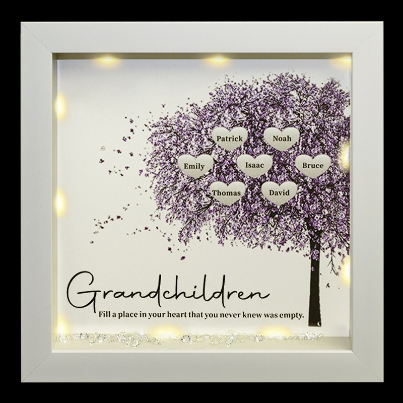 Personalized Family Tree Frame Home Decor Christmas Gift For Mom Grandma