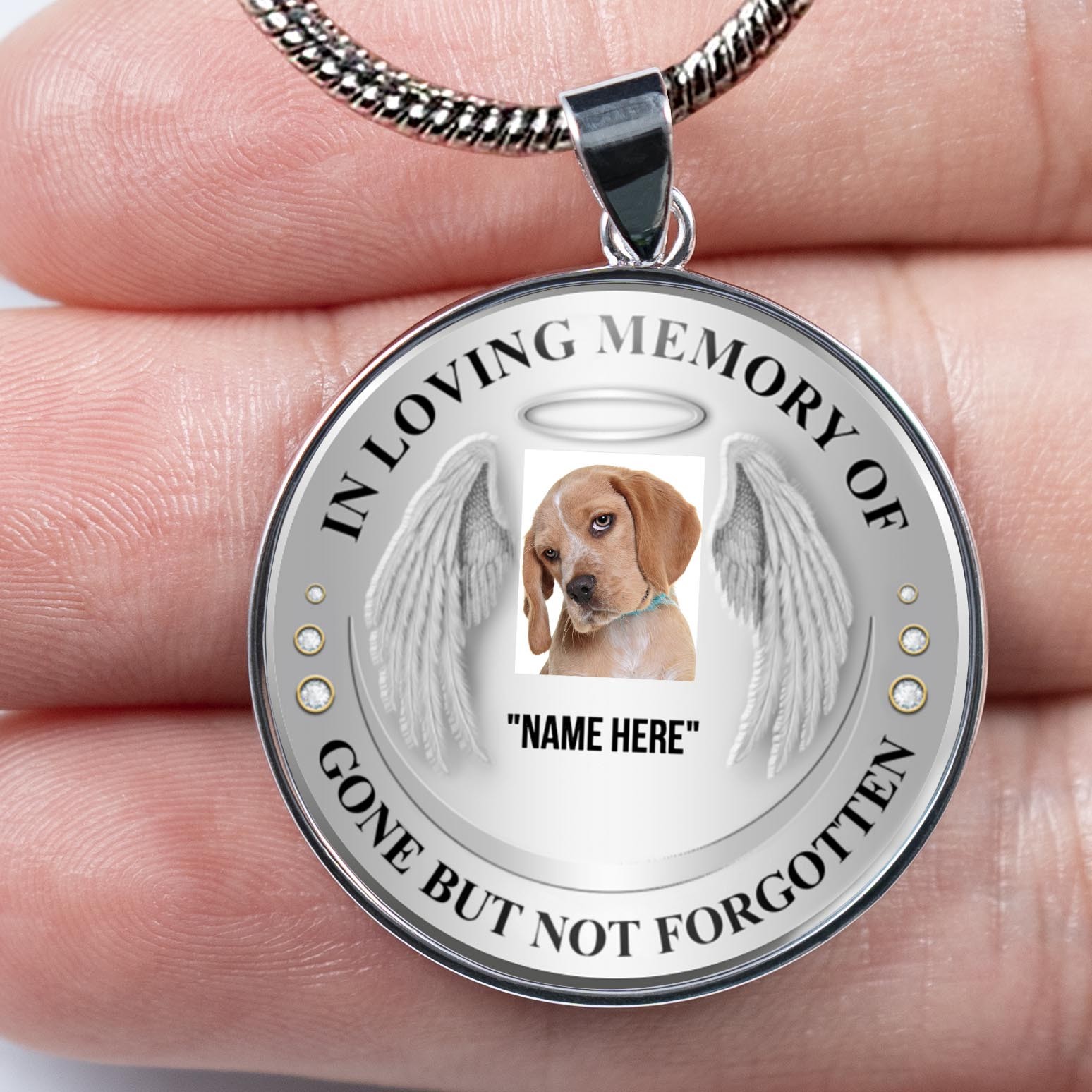 Collier personnalisé en souvenir affectueux de photo pour votre ami, chien de compagnie