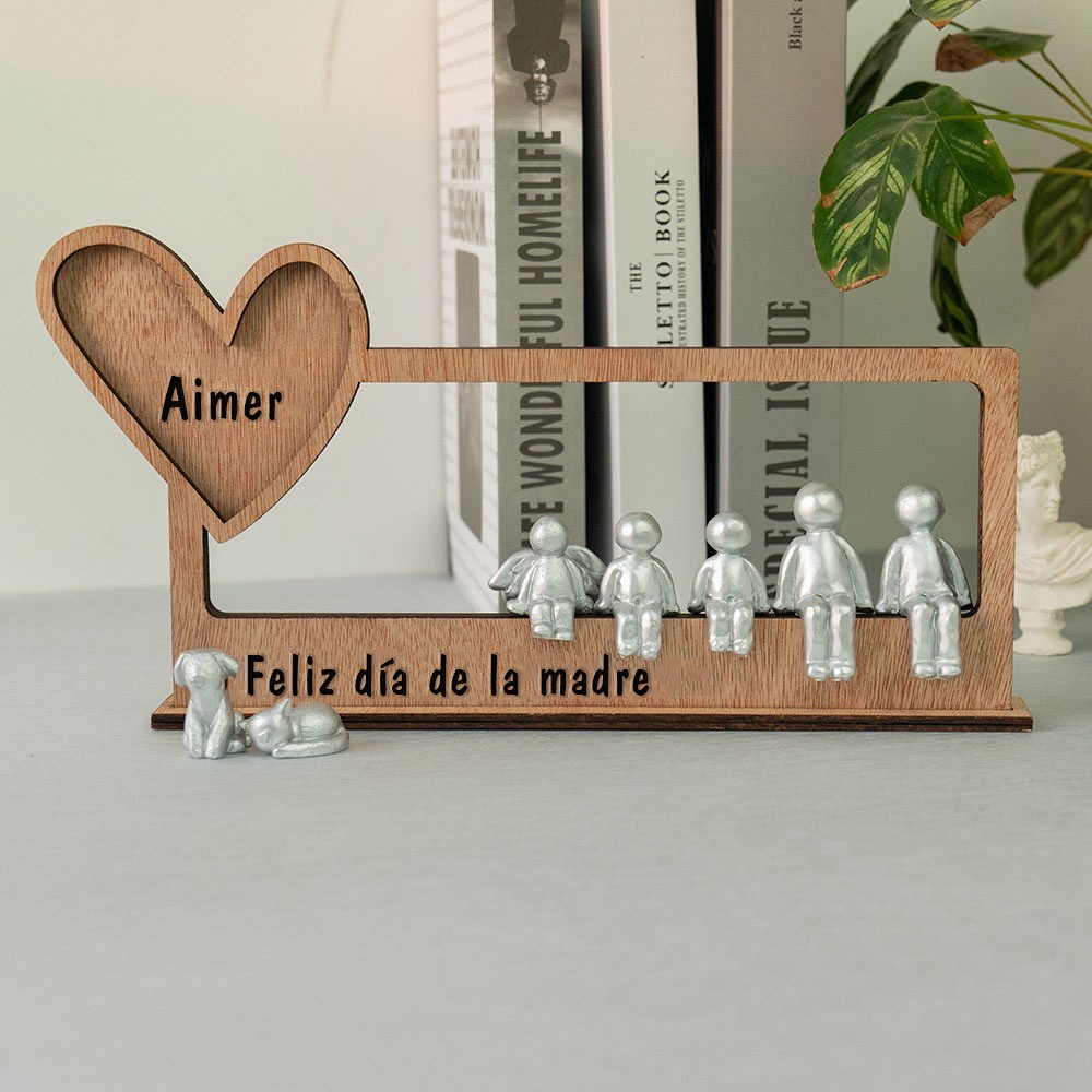 Figurines de sculpture personnalisées Idées cadeaux pour la fête des mères pour maman grand-mère