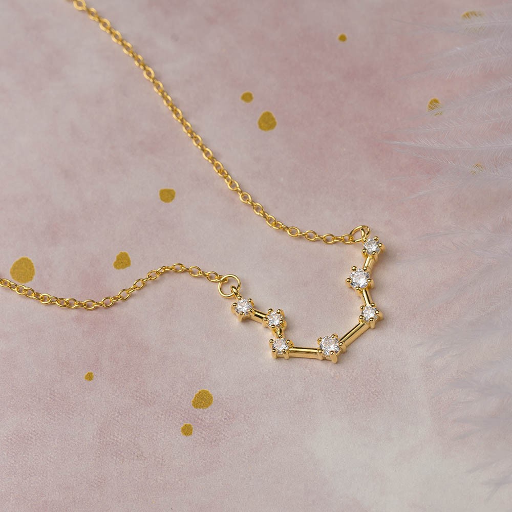 Collier Constellation Zodiaque Personnalisé Poissons Célestes