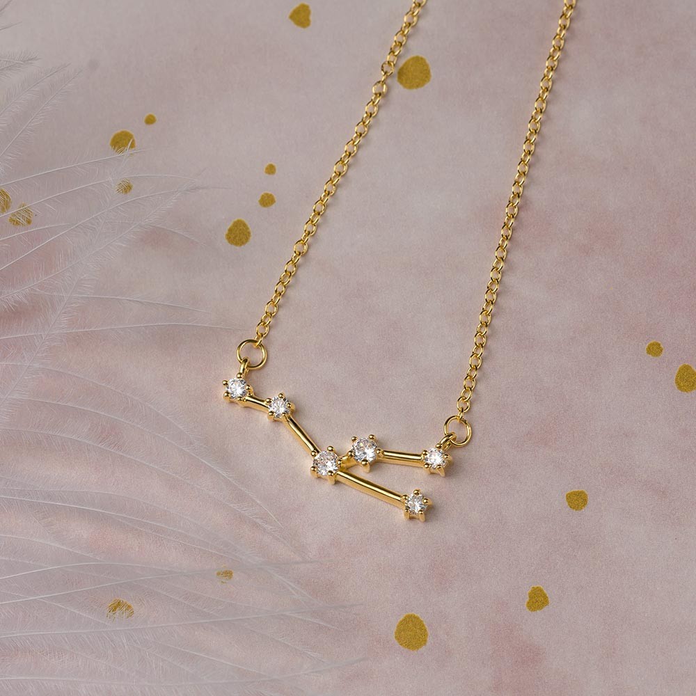 Collier Constellation Zodiaque Taureau Céleste Personnalisé