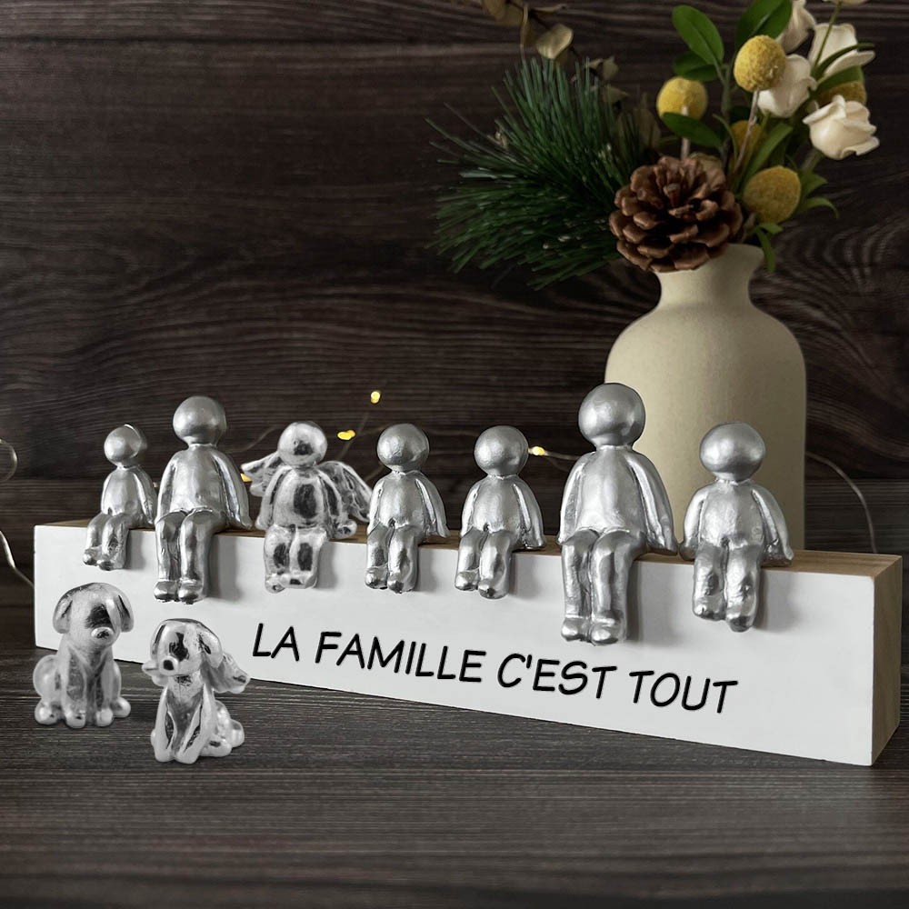 Cadeau de Noël personnalisé d'anniversaire de figurines de sculpture