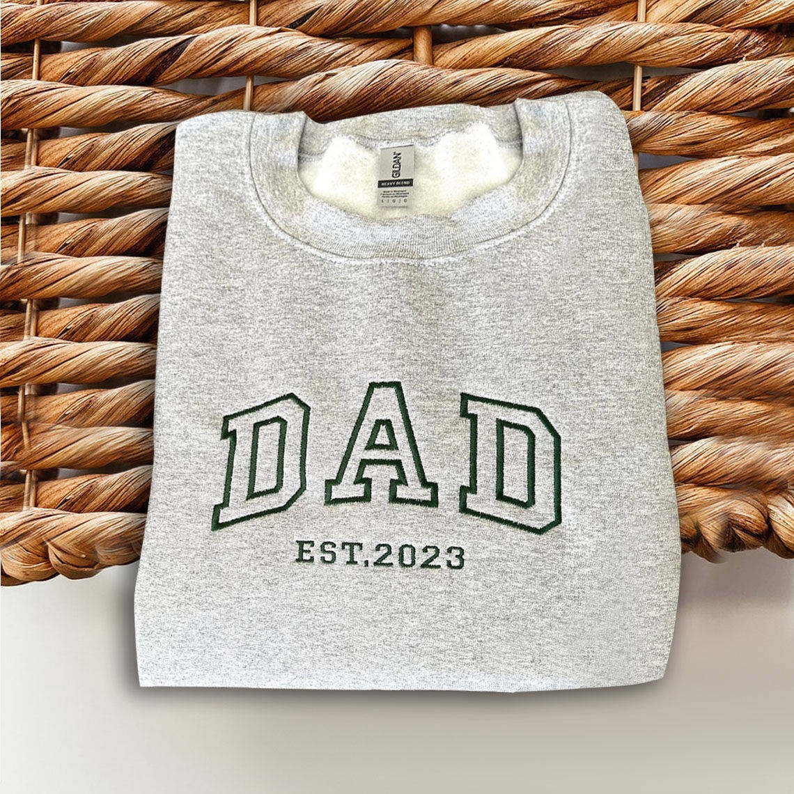 Sweat à capuche personnalisé brodé pour papa avec les noms des enfants pour cadeau de fête des pères