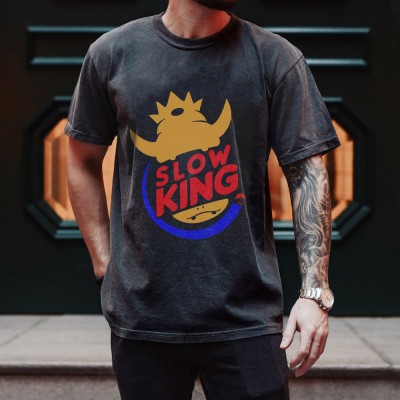 T-shirt à col rond personnalisé avec motif de dessin animé Le meilleur cadeau pour la fête des pères