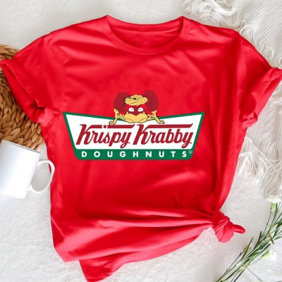 T-shirt à col rond personnalisé avec motif de dessin animé Le meilleur cadeau pour la fête des pères