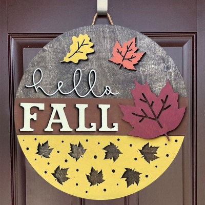 Rosefeels Hello Fall accroche-porte ferme entrée murale décor à la maison panneau de bienvenue