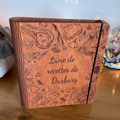 Livre de recettes en bois familial personnalisé pour maman grand-mère, idées cadeaux pour le jour de Noël