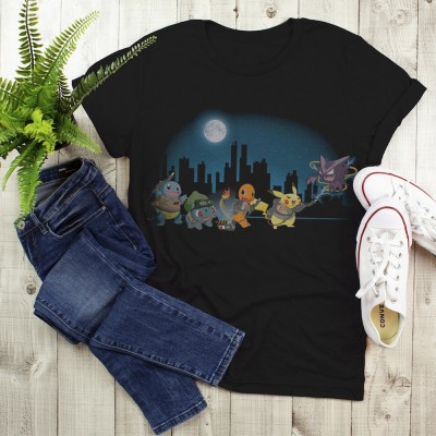 T-shirt personnalisé à col rond avec motif de dessin animé, le meilleur cadeau pour la fête des pères