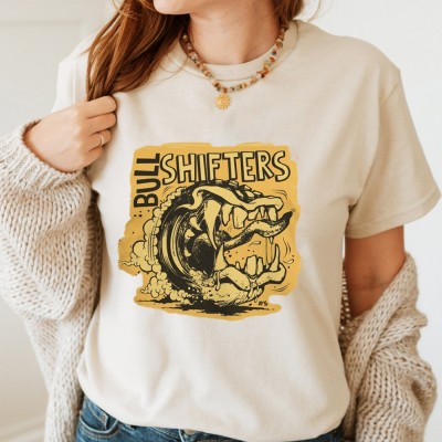 T-shirt personnalisé à col rond avec motif de dessin animé, le meilleur cadeau pour la fête des pères