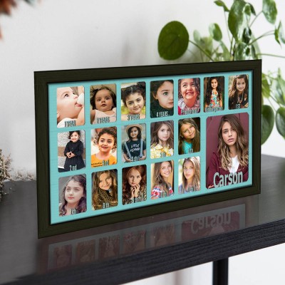 Cadeaux personnalisés de panneau d'affichage de cadre de photo d'années scolaires 3D pour la fille