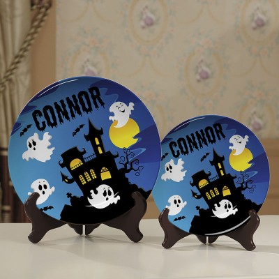 Plateau de fête d'Halloween pour une décoration de saison fantasmagorique