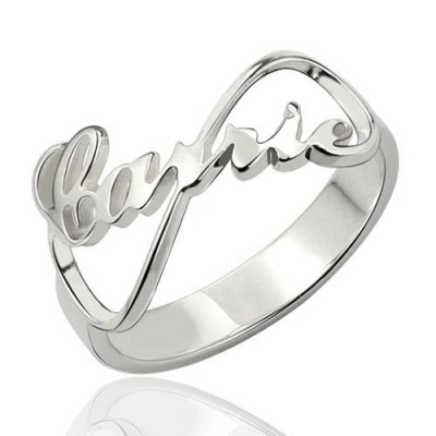 Bague Prénom Infinity Style Carrie Personnalisé