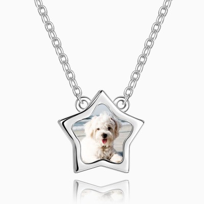 Collier Photo Etoile Argent