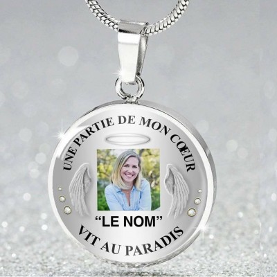 Collier Personnalisé "UNE PARTIE DE MON COEUR"