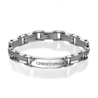 Bracelet gravé pour homme