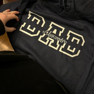 Sweat à capuche papa personnalisé avec noms d'enfants pour cadeau de fête des pères