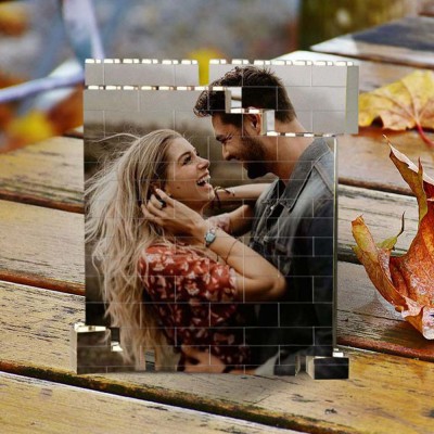 Rosefeels Bloc photo personnalisé Puzzle brique de construction Anniversaire Idées de cadeau pour la Saint-Valentin