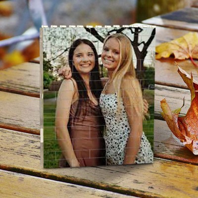 Rosefeels bloc photo personnalisé puzzle brique de construction cadeau pour une amie sœur