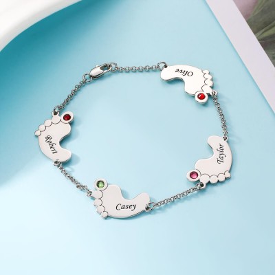 Bracelet à breloques Infinity personnalisé