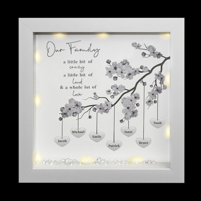 Personalized Family Tree Frame Home Decor Christmas Gift For Mom Grandma