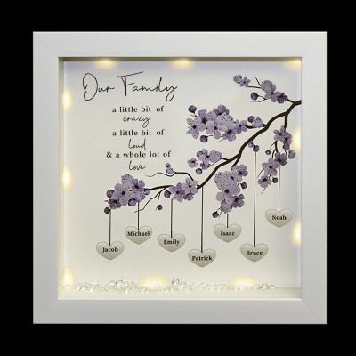 Personalized Family Tree Frame Home Decor Christmas Gift For Mom Grandma