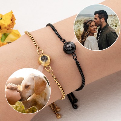 Bracelet de projection de photos personnalisé pour femme, âme sœur, idées cadeaux pour la Saint-Valentin