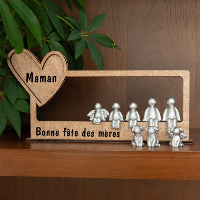 Figurines personnalisées Idées cadeaux anniversaire fête des mères pour maman grand-mère