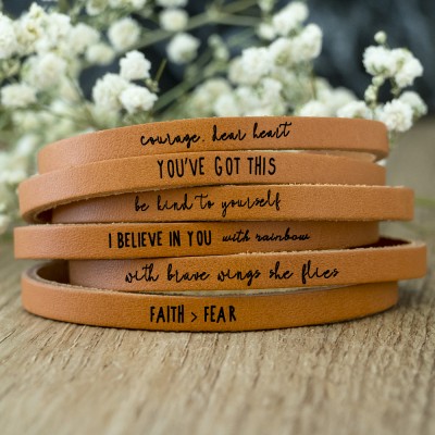 Cadeau d'inspiration de soutien de bracelet d'encouragement significatif