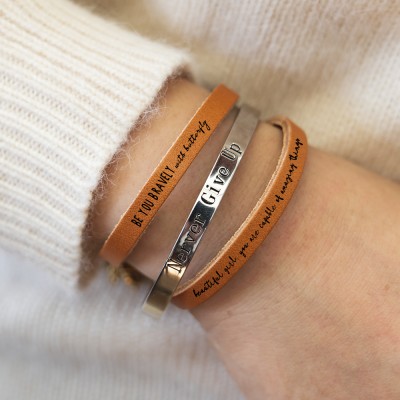 Bracelet d'Encouragement Significatif Cadeau Inspiration pour sa Fille