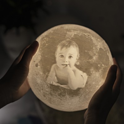 Lampe de lune personnalisée 3D Photo Moonlight Touch Home Decor