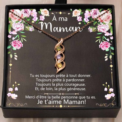 À ma maman collier de fille fils idées cadeaux pour la fête des mères