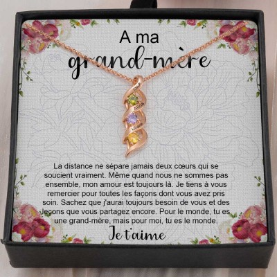 À mon collier de grand-mère de grands-enfants Idées cadeaux pour la fête des mères de grand-mère