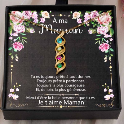 À ma mère collier cadeau de fille fils idées cadeaux pour la fête des mères