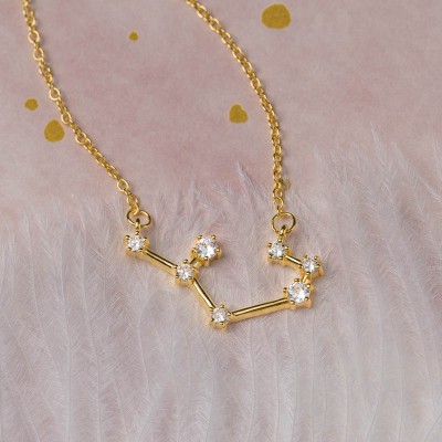 Collier Constellation Zodiaque Céleste Sagittaire Personnalisé