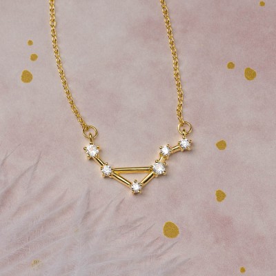 Collier Constellation Zodiaque Céleste Balance Personnalisé