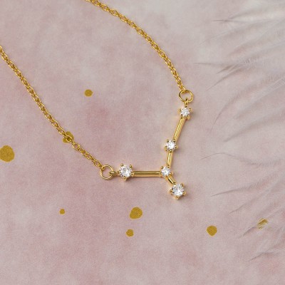 Collier Constellation Zodiaque Cancer Céleste Personnalisé