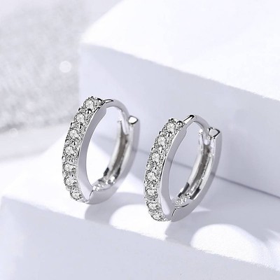 Boucles d'oreilles cercle en argent